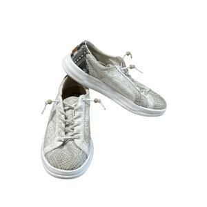 Hey Dude Women's Ivory Karina Sneakers Shoes 8 Slip On Lightweight COMFORTABLE